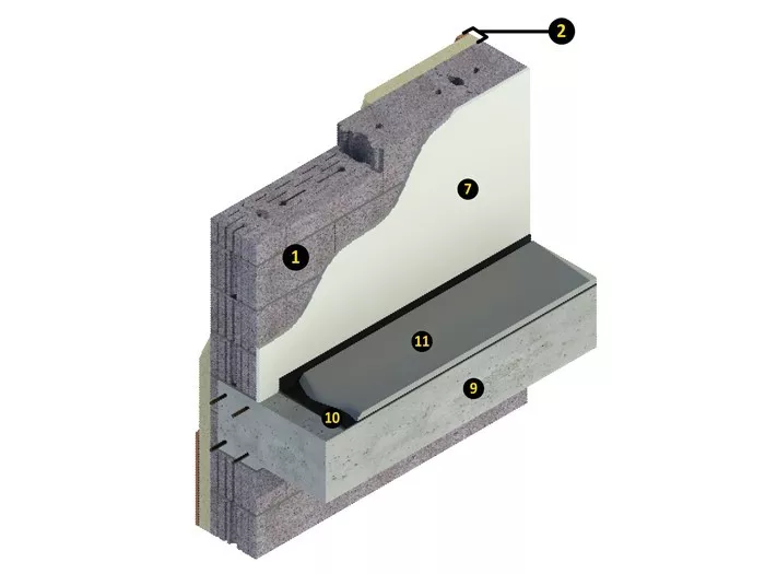 Cerramiento Arliblock Macizo 25 Mineral - Esquema2