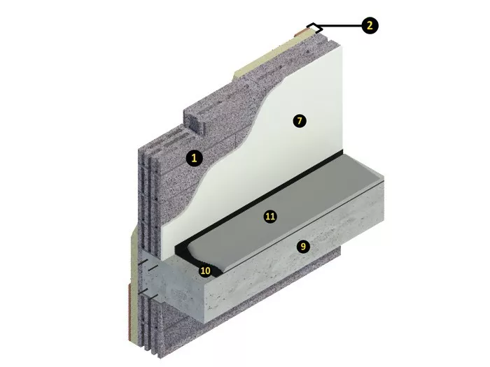 Cerramiento Arliblock Multicámara 20-50 Mineral - Esquema2